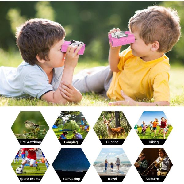 8x21 Kids Binoculars Telescope Shockproof Telescope For Children