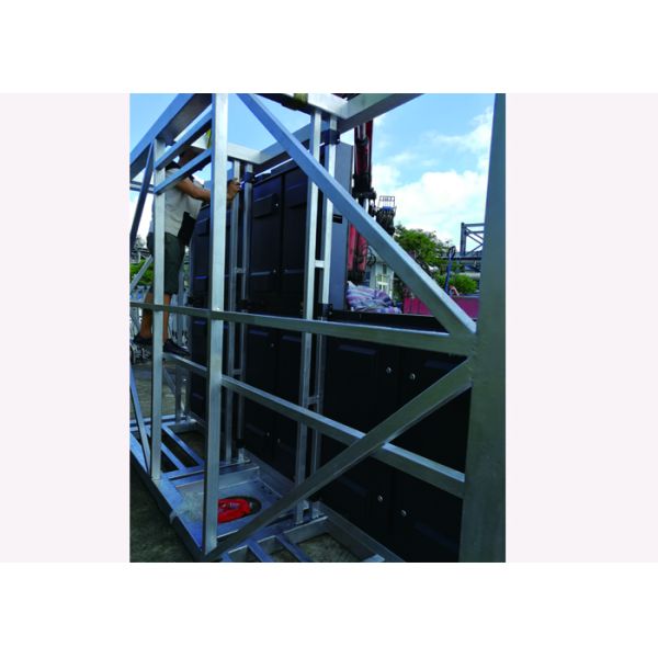 La exhibición llevada de aluminio/de acero para al aire libre, 24 colores verdaderos del pedazo llevó al tablero de publicidad al aire libre