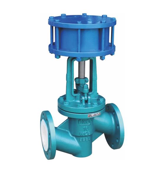 Gas Media Pneumatic Actuator Globe Valve  , Single Seated Globe Valve 3 inch