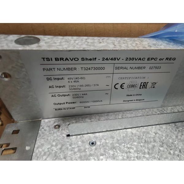 CE+T STI énergie BRAVO 24/48V 230VAC 2U électricité Étagère pour armoire de 19 pouces