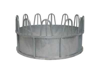 Efficiently Feeding Galvanised Cattle Feeder , Round Bail Feeder For Adult Cattle
