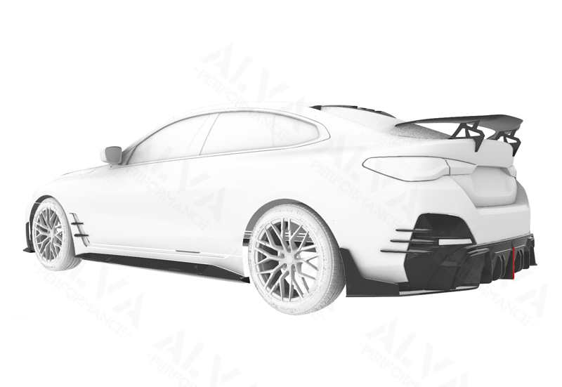Excellent Fitment Superior ALVA X MiW Deign Dry Carbon Fiber Aero Body Kits BMW I4 Front Grille Hood Bonnet Accessories