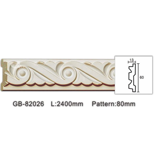 GB-82026 Hot-Sale Construction Material Carved Fireproof House Alteration Cornices Mouldings For Enterway