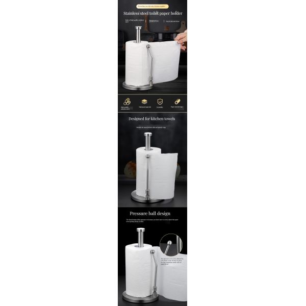 Wedding Occasion Normal Size Stainless Steel Kitchen Paper Roll Holder for Paper Towel Rack
