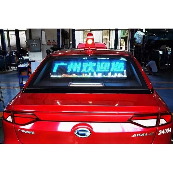 Экран 936*250mm рекламы дисплея СИД заднего окна автомобиля ODM P2.7 прозрачный SMD