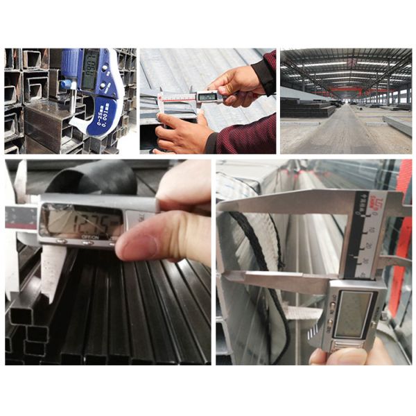 Thickness 06 to 20 mm Carbon Steel Square Rectangular Tube ASTM Standard Bending Processing Black Painted Hollow Section Steel Pipe