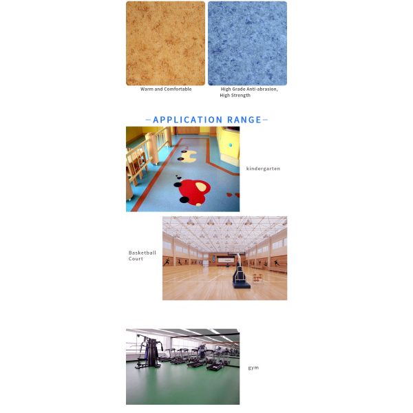 Fire Retardant Wood Like 100m PVC Flooring Roll