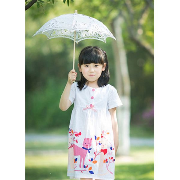 Multicolor зонтика 42cm парасоля свадьбы шнурка навеса декоративное