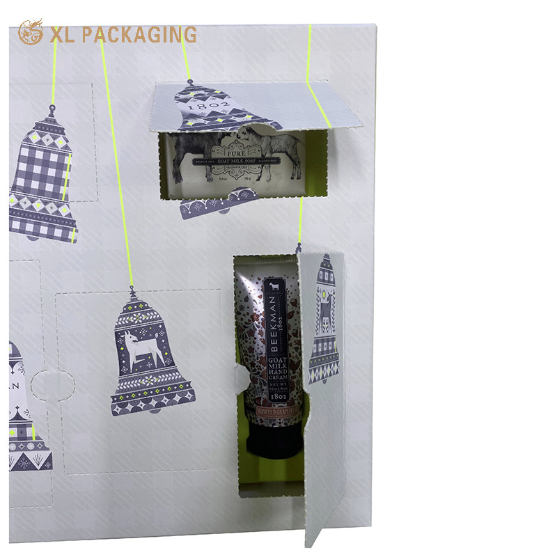XL Packaging Фабрика по производству коробок для индивидуальной упаковки Косметическая бумажная коробка-календарь Адвент для ухода за кожей Губная помада Эфирное масло Рамадан Коробка обратного отсчета