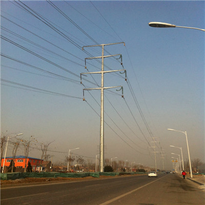 10m 35ft Galvanized Steel Tubular Tower Pole Non Standard