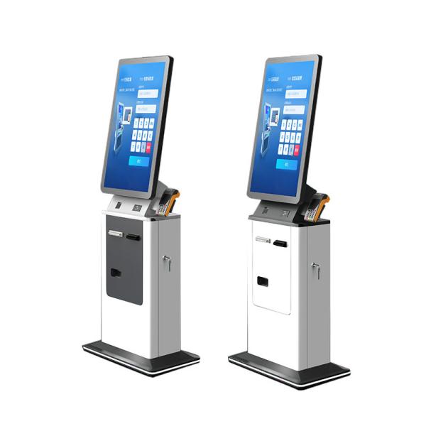 32 pulgadas auto escáner de pasaportes quiosco hotel de registro y salida de la habitación dispensador de tarjetas de pago de autoservicio Android terminal de quiosco