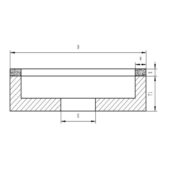 PCD PCBN Diamond CBN Grinding Wheel 150mm Ceramic Bonded