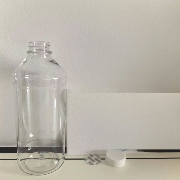 Silk Screen Printing Empty Full Sets 115ml 4oz Tris Cough Syrup Pharma Plastic Clear Bottle Crc Cap Paper Box Blue Labels