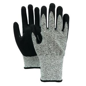 Sandy Nitrile Coated Cut Resistant Gloves , Anti Slip Work Gloves For Constructi