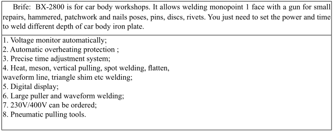 Traditional spot welding