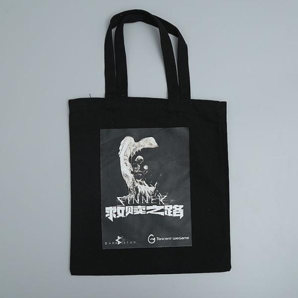 Beautiful Design Tote Canvas Printed Reusable Shopping Bags / Reusable Produce Bags
