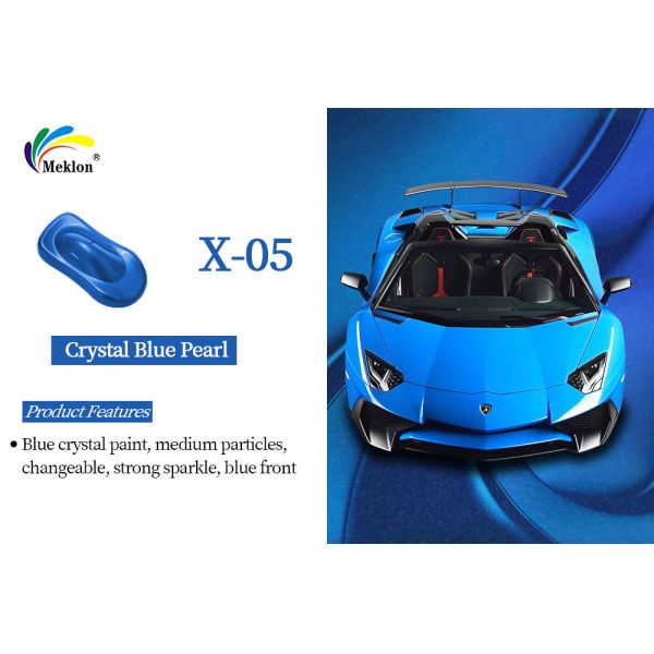 Кристально-синие жемчужные краски 1K: длительный яркий цвет и устойчивость к воздействию погоды