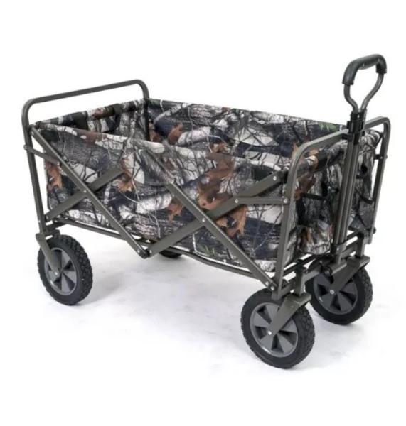 Four-wheel Customized Outdoor Camping Cart Folding Rolling Carts Camping Wagon for Qingdao Port of Loading