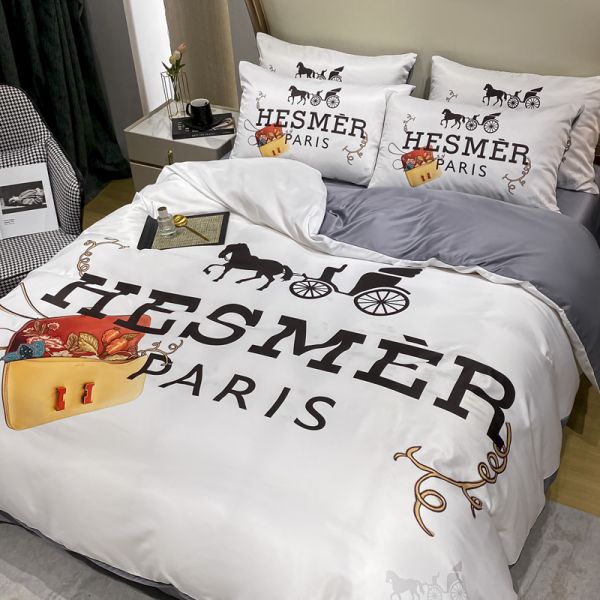 Набор постельного белья Модные диагональные печатные шелковые постельные покрытия и одеяла