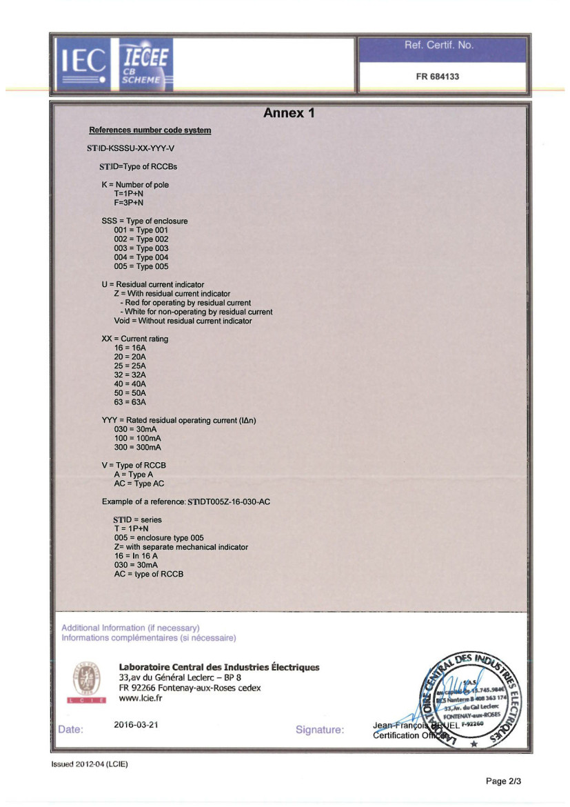 WENZHOU SANTUO ELECTRICAL CO.,LTD. Сертификации
