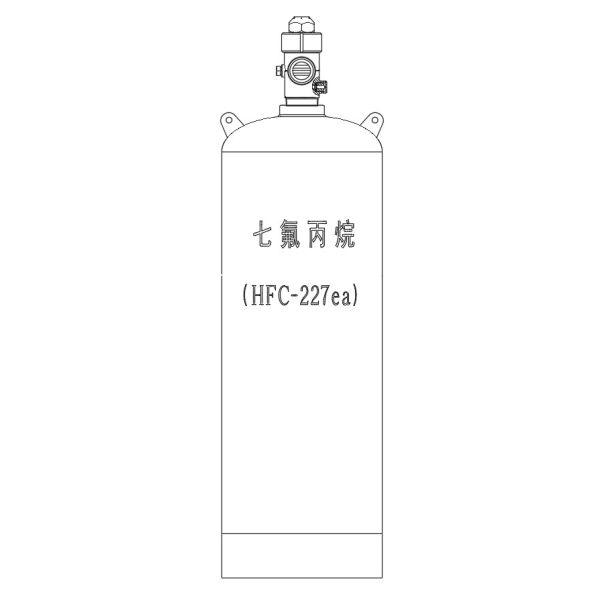 70L 90L 100L Carbon Steel Fm200 Nitrogen Gas Cylinder For 4.2MPa / 5.6MPa Fire Suppression System