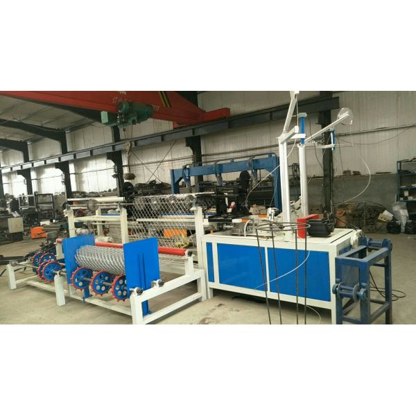 PLC control double wire full Automatic Chain Link Fence Machine,Diamond Mesh Machine