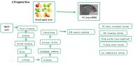 Banana alaranjada Juice Beverage Production Line de Apple 50 toneladas/hora