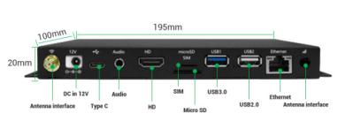 Exposição de Android 6,0 RK3288 8G RAM Advertising Player Box For