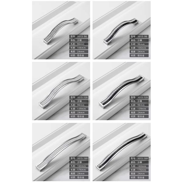 Wholesale Zinc Alloy Furniture Handle Easy Install for Cupboard Closet Drawer & Door-for Bedroom Wardrobes Dressers & Cabinets