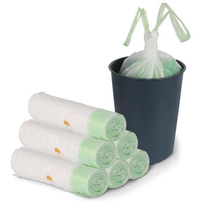 Saco de lixo plástico resistente do cordão do LDPE 80L