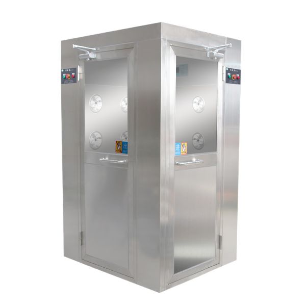 ISO 5 Cleanroom Air Shower with HEPA Filter and 304 Stainless Steel Construction Featuring Electronic Interlock