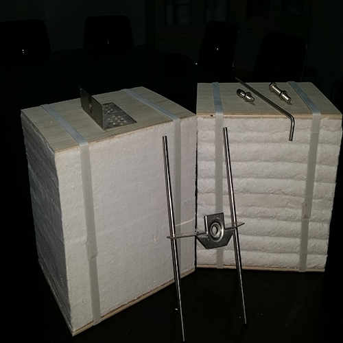 Customized Ceramic Fiber Module 220kg/m3 Anchored Folded High Temperature Resistant