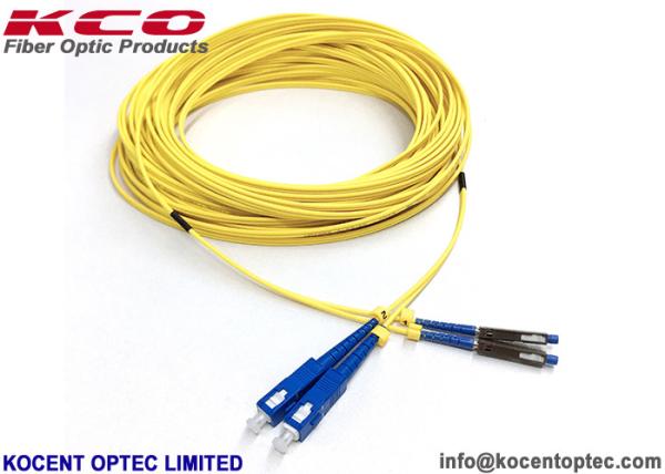Palavra simples frente e verso ótica da manutenção programada G657A1 da ligação em ponte da MU do cabo de remendo da fibra do PVC LSZH TPU
