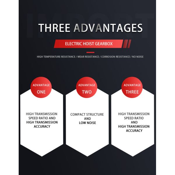 CD1 Electric Wire Rope Hoist Spare Parts Crane Reducer High Cost Ratio