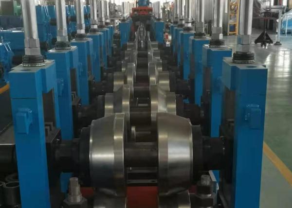 HFW Steel Pipe Production Line 12mm-25mm Round 0.2-0.4mm Thickness