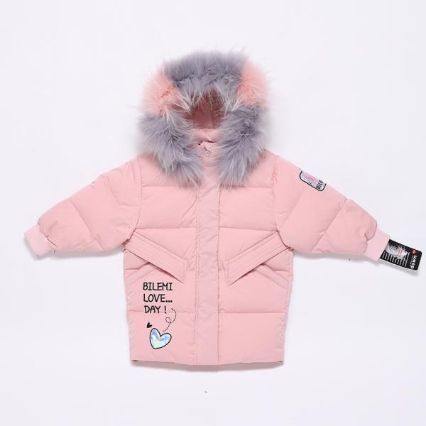 Clothing Wholesale Children Warmest Down Filled Jackets Pink Kids Clothes Winter Coats Kids Girls