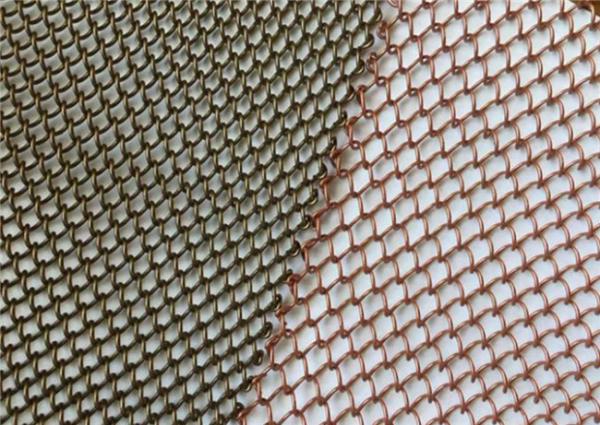 Decorative Aluminum Metal Coil Drapery 1.2MM Wire 6MM Hole Size CE Listed