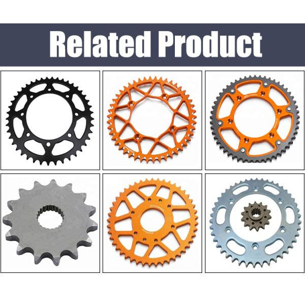 Custom CT100 Chain Sprocket Set for Bajaj CT100 42T Rear Teeth 428-112L Chain Model