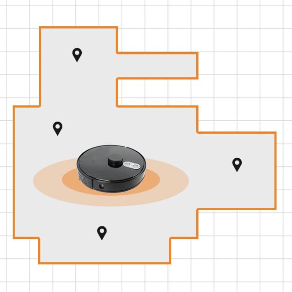 Вакуума робота Lidar OEM 20W WIFI столкновение чистого умного анти-