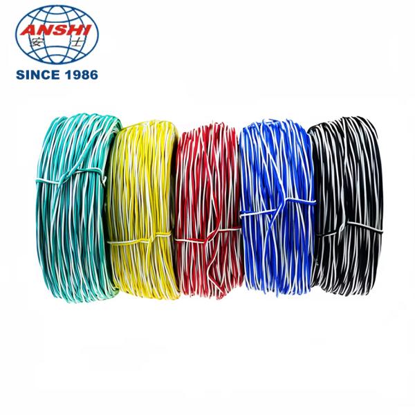 Cable téléphonique blanc rouge 2 cœurs 0.5 mm fil PE isolé