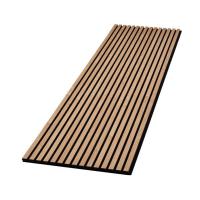 Le bois de décoration de mur salent l'effet de panneau de mur d'écran antibruit pour la conception intérieure