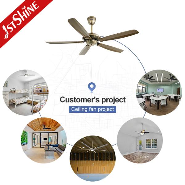 Ventilateur de plafond à moteur réversible DC de 57 pouces ABS avec économie d'énergie de classe A