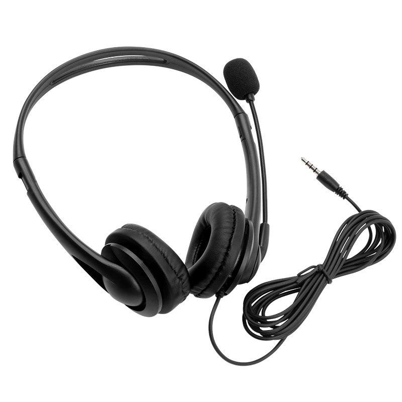 JTY-430 professional call center earphones with microphone, multiple plugs USB/Type-C/3.5mm wired earphones, comfortable to wear earphones, suitable for online learning and business conference calls