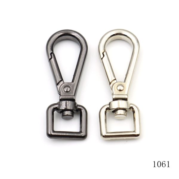 10mm Gun Metal Nickel Swivel Snap Hook Swivel Bag Snap Hook For Handbag Hardware Accessories