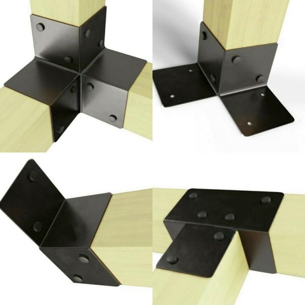 2 mm espessura de aço metal pergola kits de acessórios para projetos de construção de pátio ao ar livre