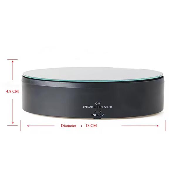 Real Mirror Face Electric Rotating Display Stand With High And Low Speed Rotation