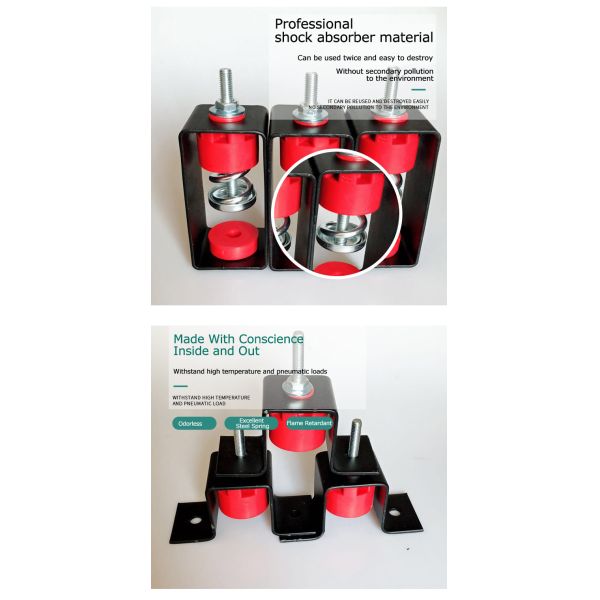 Resilient Joiner Bracket Ceiling Rubber Vibration Isolator