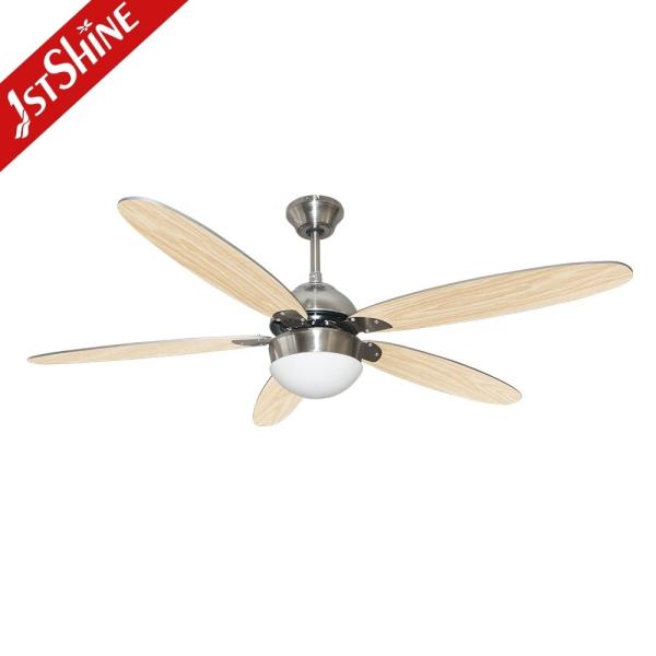 Ventilador de teto LED de motor AC silencioso de 52 polegadas Controle remoto branco 3000K/4500K/6000K CCT