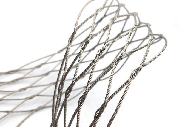 AISI 316 Stainless Steel Rope Wire Mesh 4x4 Inch for Zoo Enclosures