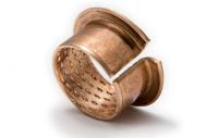Wrapped Bronze Bearings Cusn8p Collar Diamond Lubrication Indents